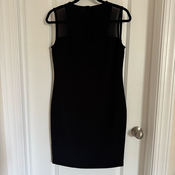 Calvin Klein Black Mesh Detail Dress, 4 - Picture 2 of 12